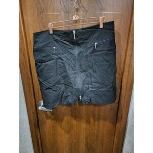Cracked Wheat Black Mini Skirt Sz 16